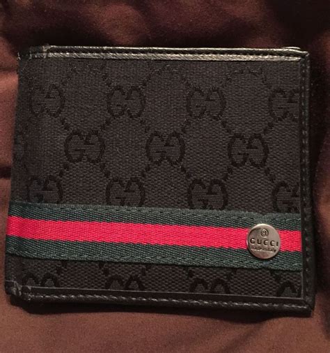 gucci wallet men stripe|gucci men's bifold wallet.